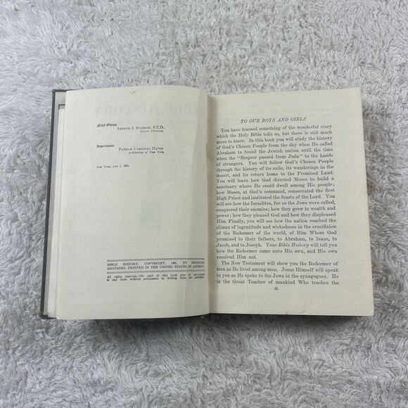 VTG 1931 Bible History New Testament For Catholic School Johnson Hannan Fair HC - Picture 4 of 9